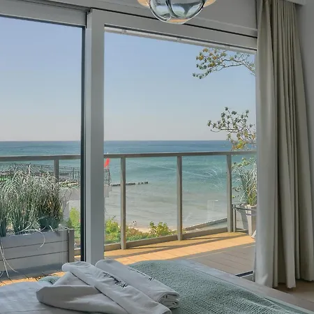 Apartamento Perlowy Z Bezposrednim Widokiem Na Morze- Nadmorski Luksus