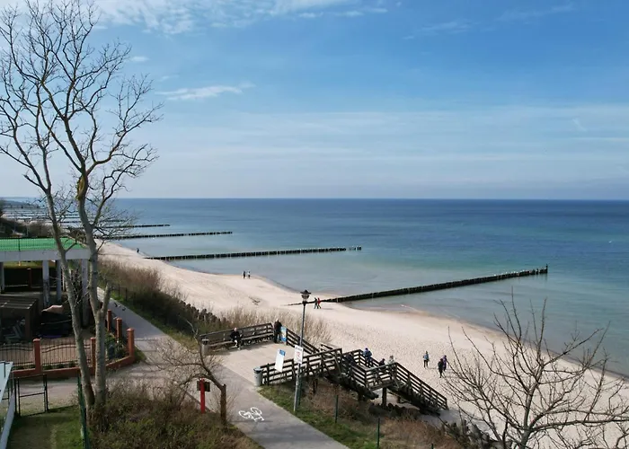 Daire Perlowy Z Bezposrednim Widokiem Na Morze- Nadmorski Luksus Ustronie Morskie