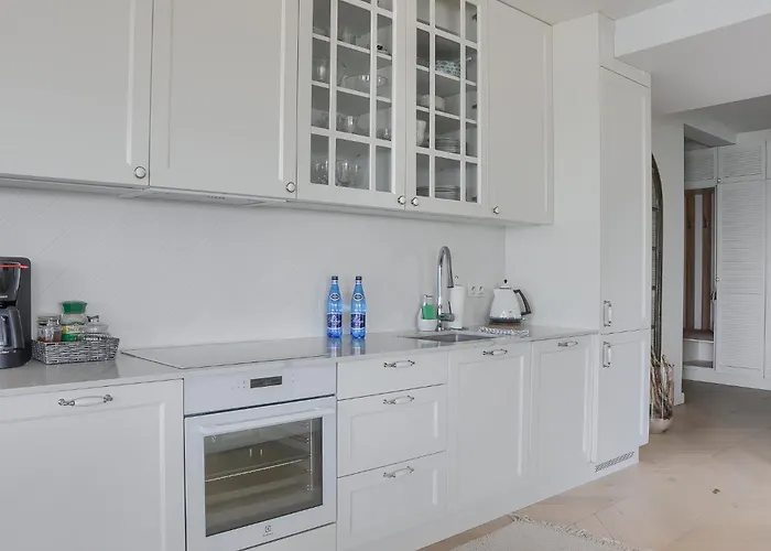 Perlowy Z Bezposrednim Widokiem Na Morze- Nadmorski Luksus Apartment