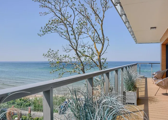 Perlowy Z Bezposrednim Widokiem Na Morze- Nadmorski Luksus Apartment *