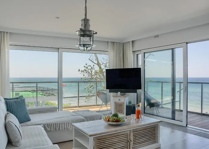 Apartment Perlowy Z Bezposrednim Widokiem Na Morze- Nadmorski Luksus *