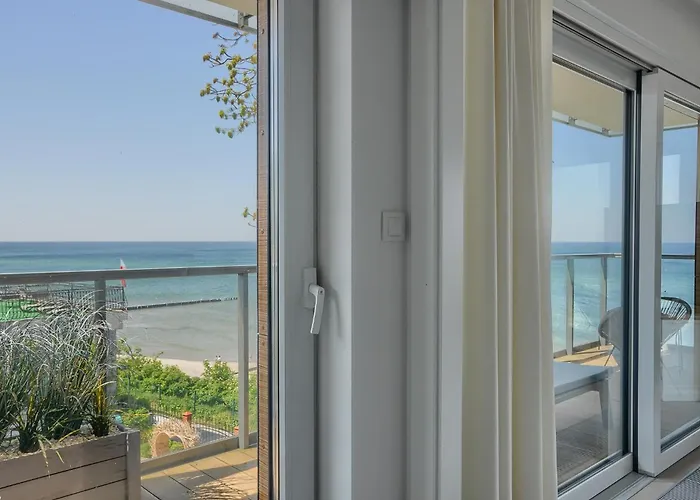 Perlowy Z Bezposrednim Widokiem Na Morze- Nadmorski Luksus Apartment Ustronie Morskie